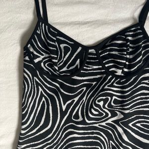 zebra-ish Zara dress - size M
